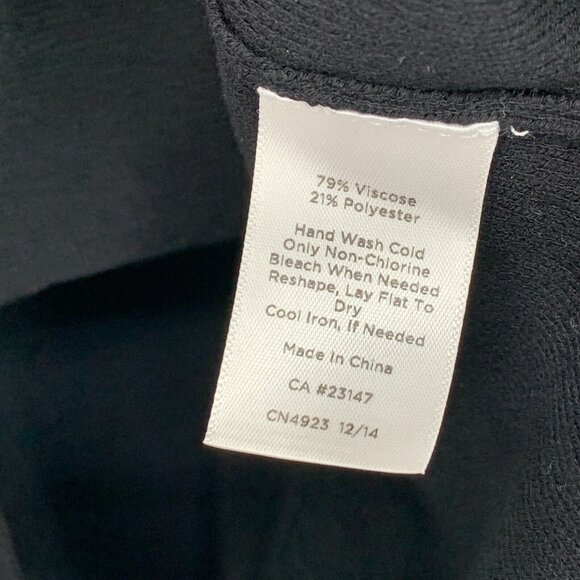 Talbots Sweater Black Varsity Stripe V Neck Pullover Long Sleeve - Picture 4 of 7